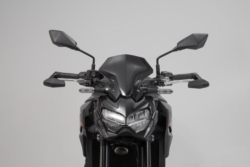 SW-Motech Lever Guards with Wind Protection - Anodised,  Black - LVG.08.868.11001/B
