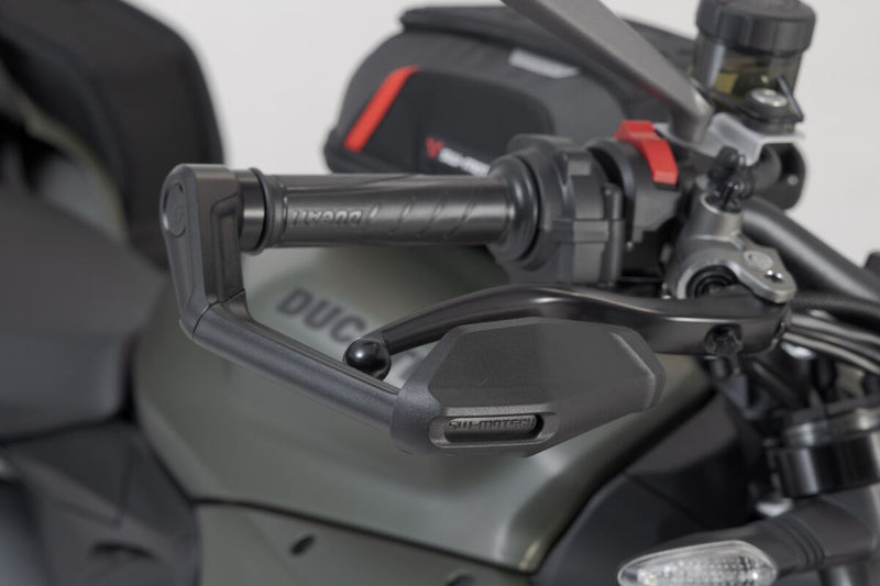 SW-Motech Lever Guards with Wind Protection - Anodised,  Black - LVG.22.999.11001/B