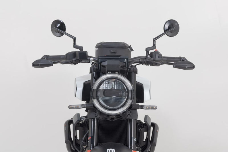 SW-Motech Lever Guards with Wind Protection - Anodised,  Black - LVG.03.014.11000/B
