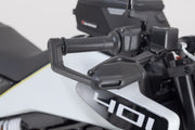 SW-Motech Lever Guards with Wind Protection - Anodised,  Black - LVG.03.014.11000/B