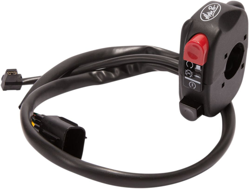 Motion Pro Handlebar Stop/Start Switch - Black,  Flat,  Red