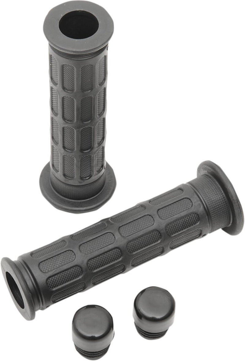 EMGO Classic OE-Style Grips - Black,  Flat - 42-28760