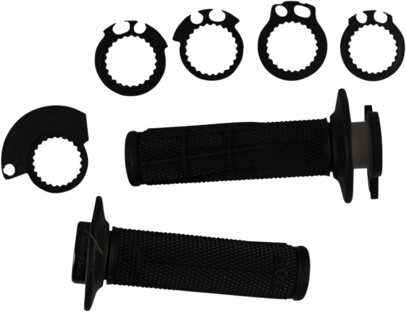 PRO GRIP 709 Lock-On Grips - Black, Flat