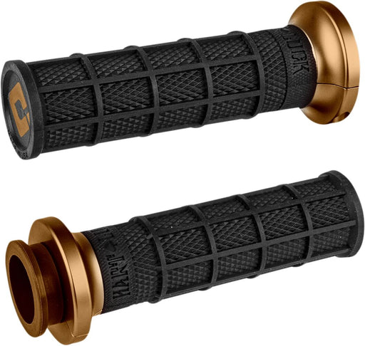 ODI Hart-Luck Signature V-Twin Lock-On™ Grips for Indian - Black, Bronze