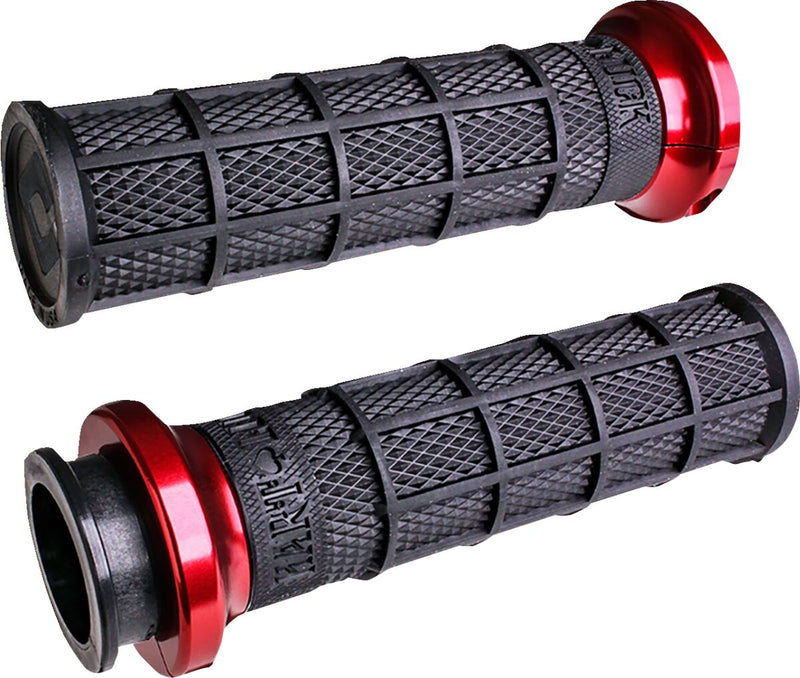 ODI Hart-Luck Signature V-Twin Lock-On™ Grips for Indian - Black, Red