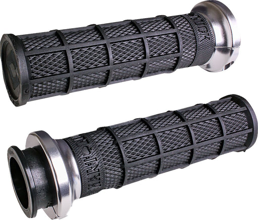 ODI Hart-Luck Signature V-Twin Lock-On™ Grips for Indian - Black, Silver