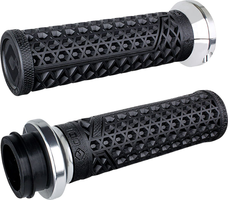 ODI Vans Indian Grips - Black, Flat, Silver