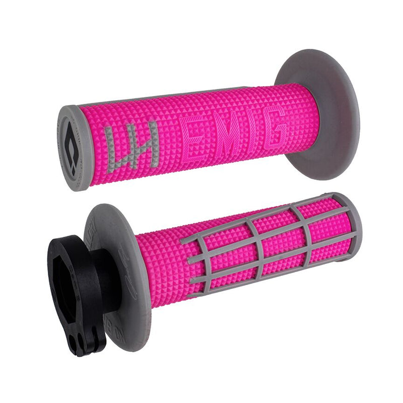ODI Emig 2.0 Lock-On Grip - Grey,  Pink