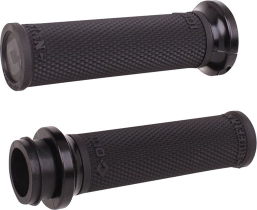 ODI Ruffian Lock-On Street Grips - Black, Flat, Polished