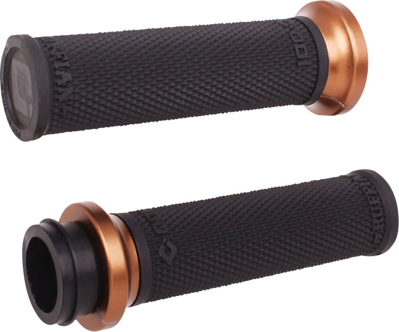 ODI Ruffian Lock-On Street Grips - Black, Bronze, Flat, Polished