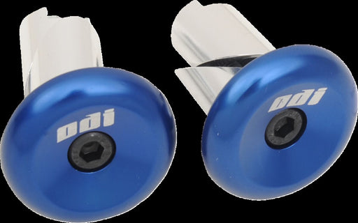 ODI Aluminium Handlebar End Plug - Anodised, Blue
