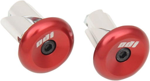 ODI Aluminium Handlebar End Plug - Anodised, Red