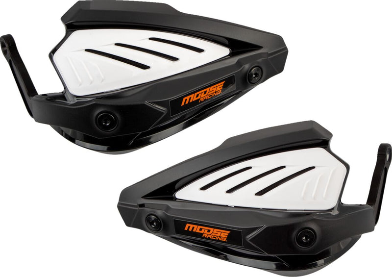 Moose Offroad Hard-parts Voyager Handguards - Anodised, Black, White, Standard - 0635-2119