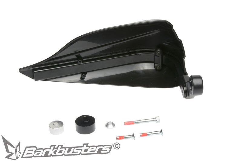 Barkbusters STORM Handguard - Single Point Bar End Mount - threaded - Black