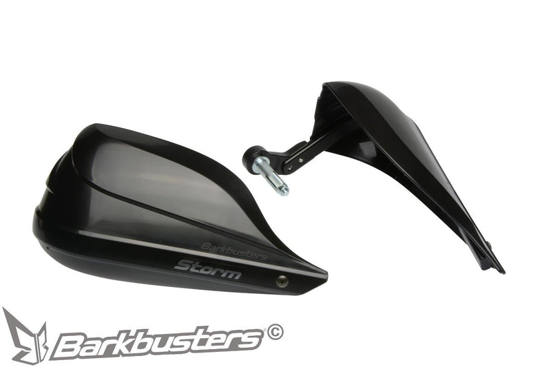 Barkbusters STORM Handguard - Single Point Bar End Mount -hollow - Black