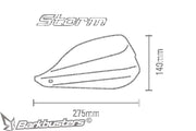 Barkbusters STORM Handguard - Single Point Bar End Mount -hollow - Black