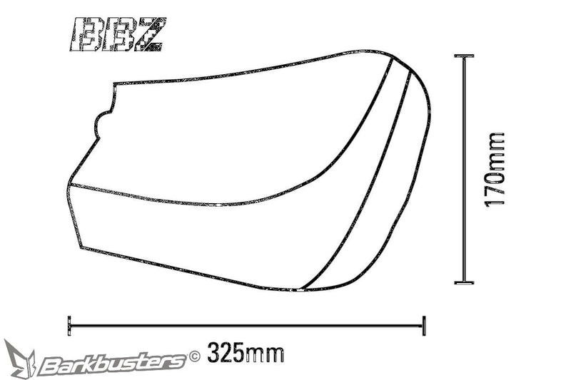 Barkbusters BBZ Handguard - Black, Grey