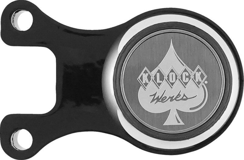 Klock Werks Ambidextrous Phone Mount - iOmounts™, Black, Silver - KWD-04-0609-B