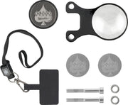 Klock Werks Ambidextrous Phone Mount - iOmounts™, Black, Silver - KWD-04-0609-B