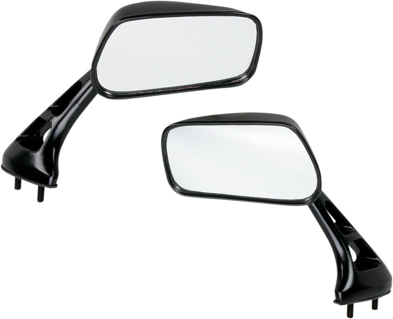EMGO GSX-R Mini Mirrors - Black,  Matte - Side View