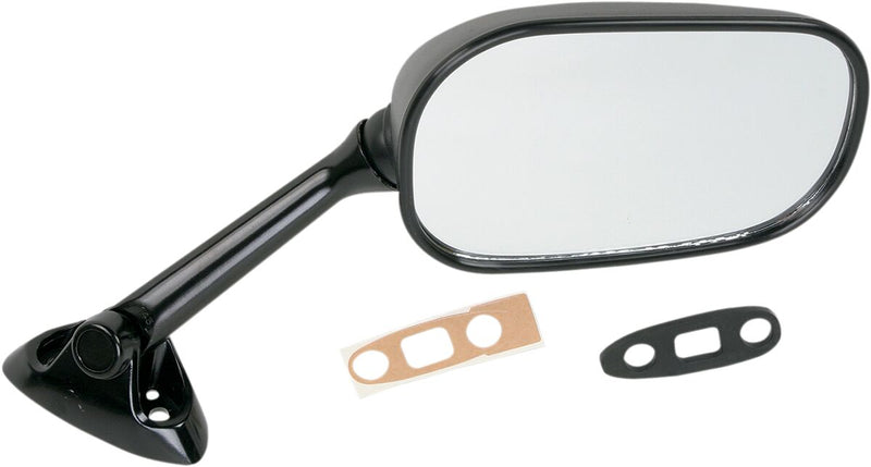 EMGO OEM-Style Replacement Mirror - Black,  Matte - Side View - 20-69781