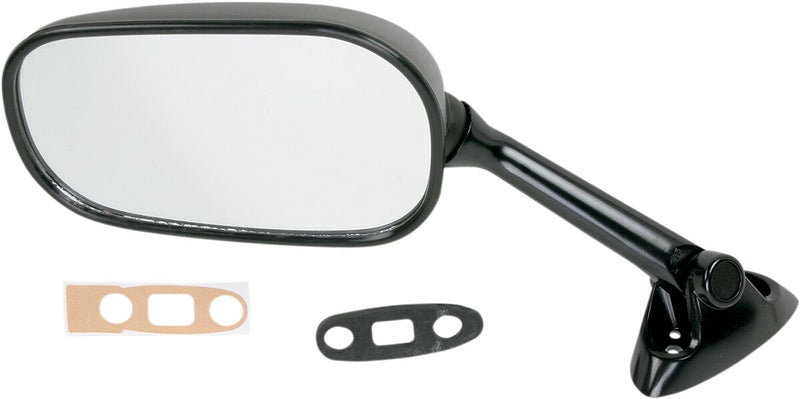 EMGO OEM-Style Replacement Mirror - Black,  Matte - Side View - 20-69782