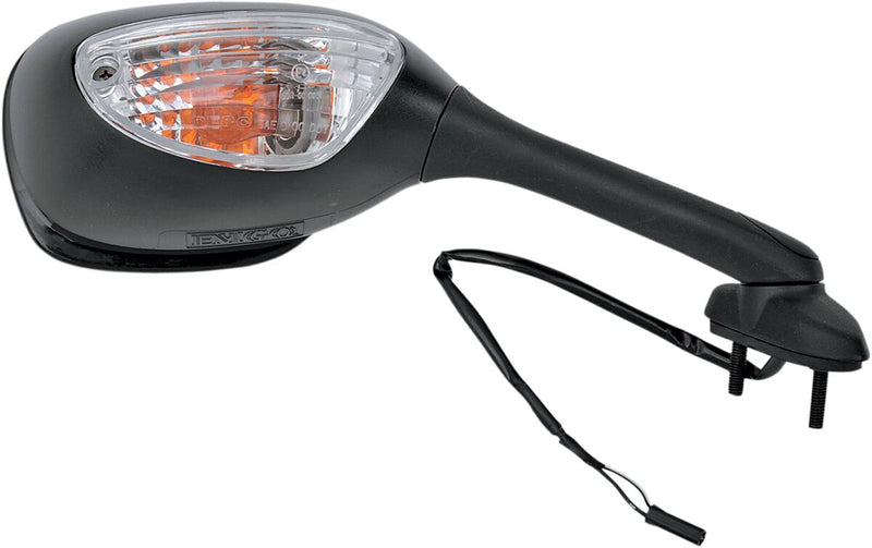 EMGO OEM-Style Replacement Mirror - Black,  Matte - Side View - 20-69791