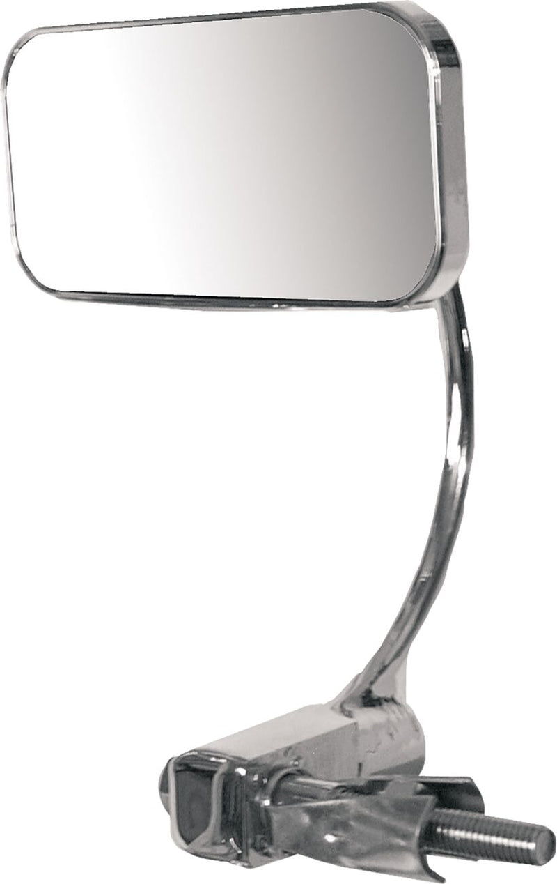 EMGO Universal Bar-End Mirror El Chico Handlebars - Chrome,  Silver - Side View