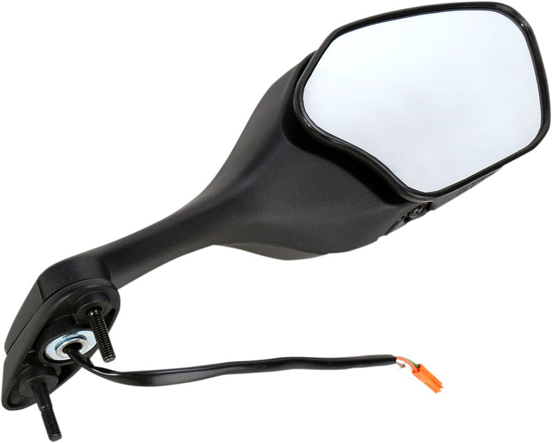 EMGO OEM-Style Replacement Mirror - Black,  Matte - Side View - 20-35261