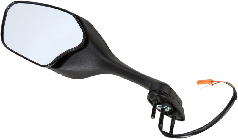 EMGO OEM-Style Replacement Mirror - Black,  Matte - Side View - 20-35262