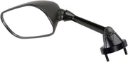 EMGO OEM-Style Replacement Mirror - Black,  Matte - Side View - 20-43072