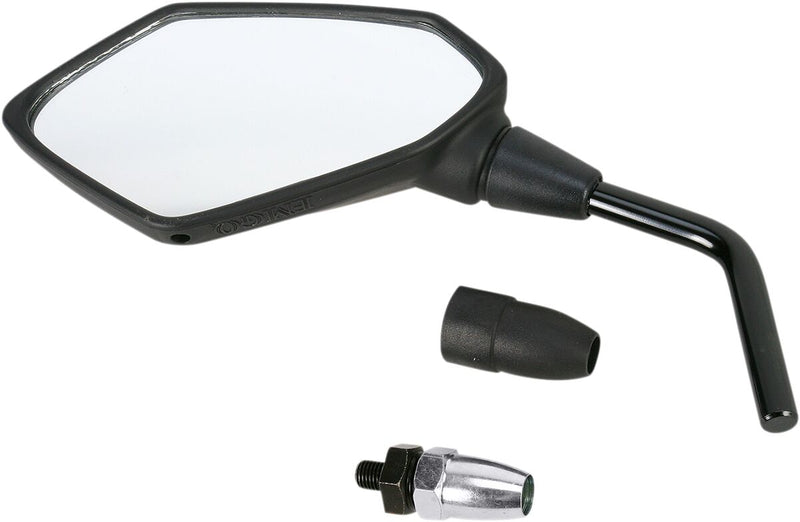 EMGO OEM-Style Replacement Mirror - Black,  Matte - Side View - 20-49202