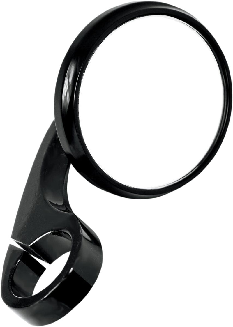Todd's Cycle Clamp-On Shooter Mirror - Left, Right, Black, Gloss