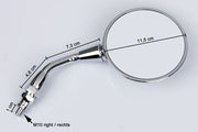 EMGO Mirror Replacement - Chrome - Side View - 20-25131