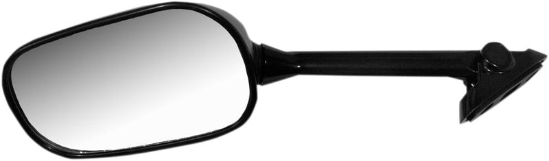 EMGO OEM-Style Replacement Mirror - Black,  Matte - Side View - 20-97202