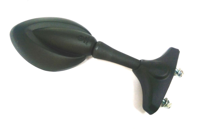 EMGO Universal Fairing Mount Mirror - Black - Side View