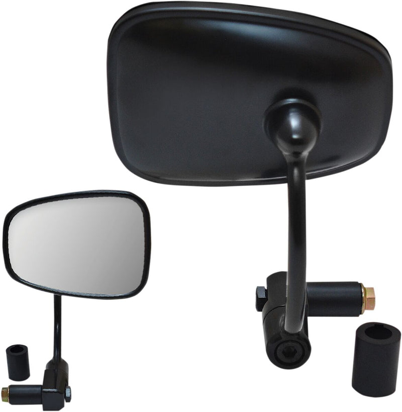 Parts Unlimited Bar End Mirror - Left, Right, Black - 17010