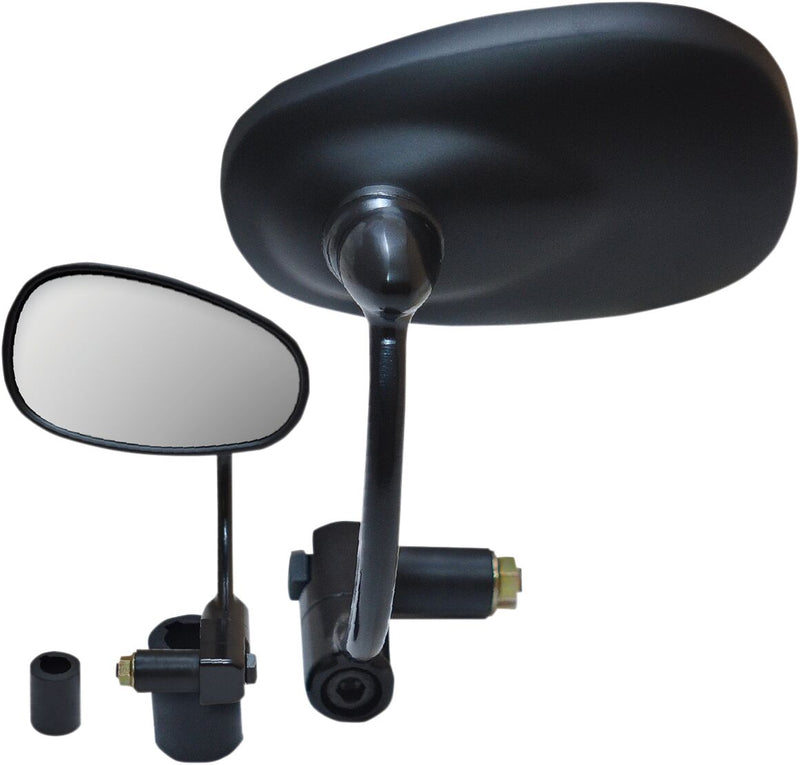 Parts Unlimited Bar End Mirror - Left, Right, Black - 17013