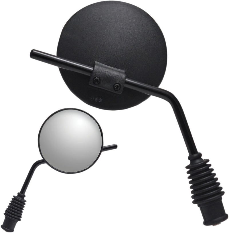 Parts Unlimited Dual Sport Mirror - Right, Black