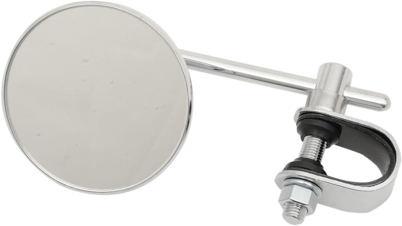 EMGO 3" Chrome Stamped Mirror - Chrome,  Silver - Side View