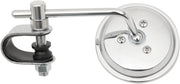 EMGO 3" Chrome Stamped Mirror - Chrome,  Silver - Side View