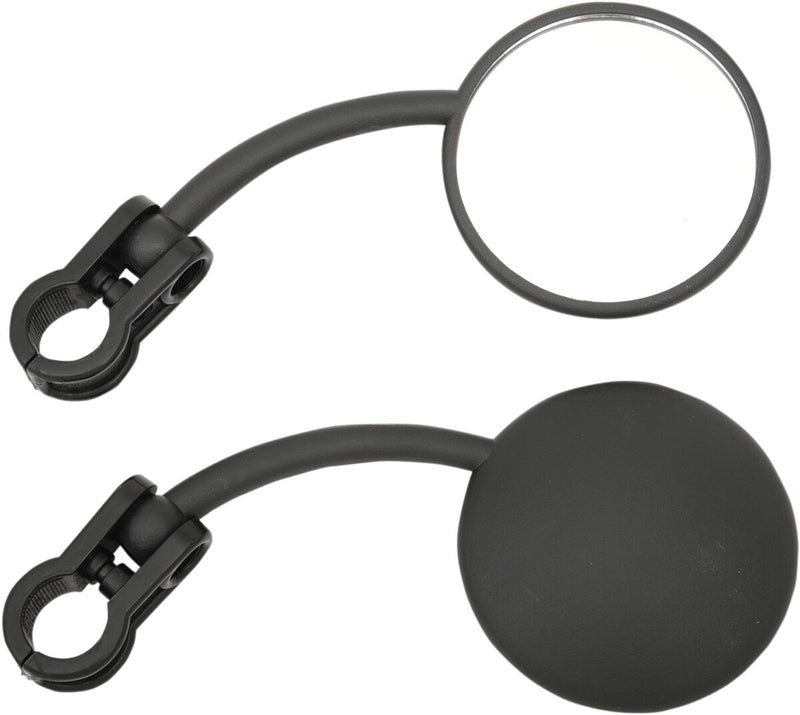 EMGO Easy Clamp Enduro Mirrors - Black - Side View