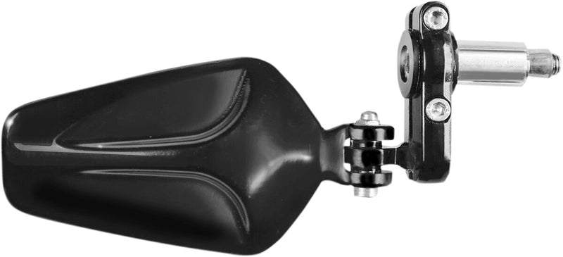 Parts Unlimited Bar End Mirror - Left, Right, Black, Gloss