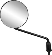 Parts Unlimited Round Mirror - Left, Right, Black, Matte - 95135