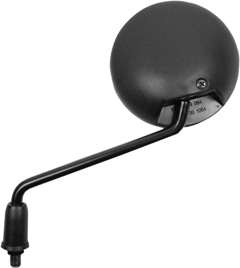 Parts Unlimited Round Mirror - Left, Right, Black, Matte - 95135
