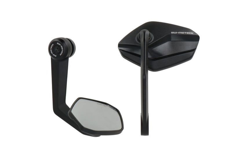 SW-Motech Bar end Mirrors - Left, Right, Black - MIR.22.796.10000