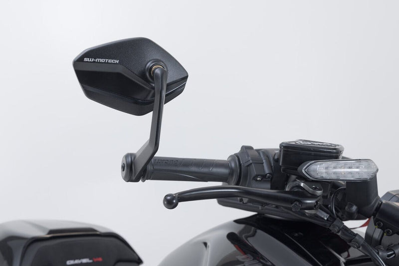 SW-Motech Bar end Mirrors - Left, Right, Black - MIR.22.796.10000