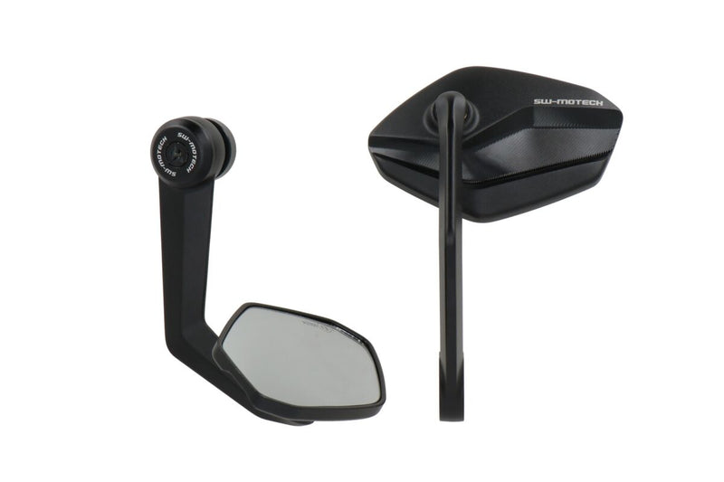 SW-Motech Bar end Mirrors - Left, Right, Black - MIR.01.971.10001