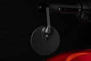 Gilles Tooling Moon Barend-mirror Round M12 - Black, Handlebar End