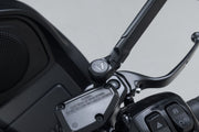 SW-Motech Sport Mirror Set Short Arm - Black, Side View